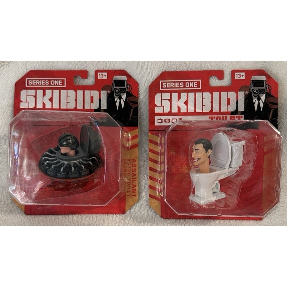 Series One Assailant Astro Toilet and Skibidi Toilet Figurines New In Packages